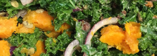 Fall Kale & Butternut Squash Salad