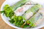 Rice Paper Wraps with Fresh Vegetables and Cashew Sauce